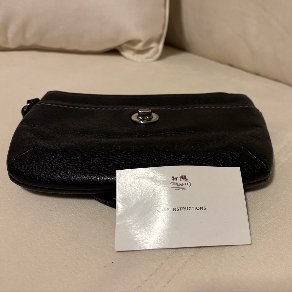Black Coach Wristlet - Picture 4 of 5